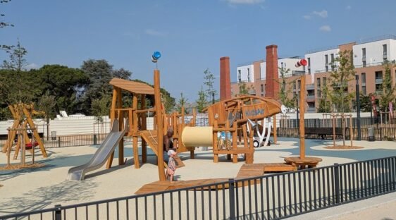 Le nouveau jardin du CEAT, à Toulouse. / DDM - Michel Durand
