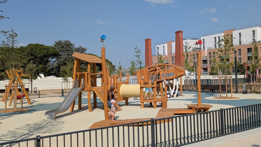 Le nouveau jardin du CEAT, à Toulouse. / DDM - Michel Durand